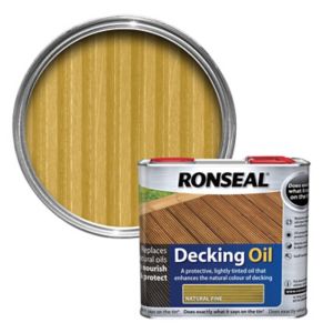 Image of Ronseal Natural pine Decking Wood oil 2.5L