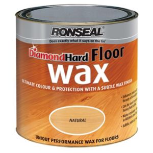 Image of Ronseal Diamond hard Natural Satin Wood wax 2.5L