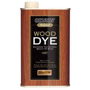 Image of Colron Refined Jacobean dark oak Satin Wood dye 0.5L
