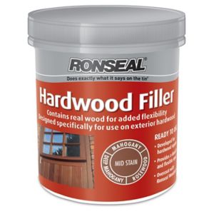 Ronseal Mid Stain Ready Mixed Hardwood Filler 465G