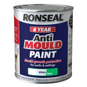 Image of Ronseal Problem wall White Matt Anti-mould paint 0.75L