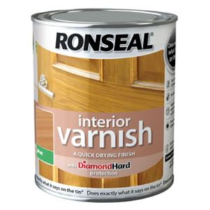 Image of Ronseal Diamond hard Beech Matt Wood varnish 0.25L