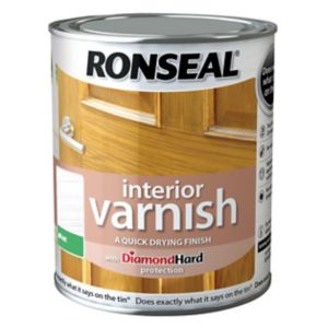 Image of Ronseal Diamond hard White ash Matt Wood varnish 0.25L