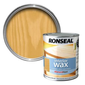 Image of Ronseal Diamond hard Antique pine Matt Wood wax 0.75L