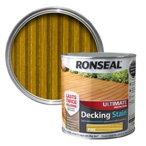 Image of Ronseal Ultimate Pine Matt Decking Wood stain 2.5L