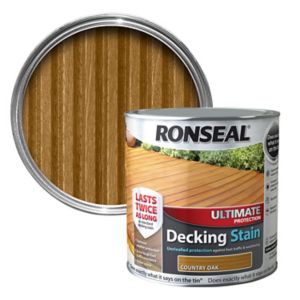 Image of Ronseal Ultimate Country oak Matt Decking Wood stain 2.5L