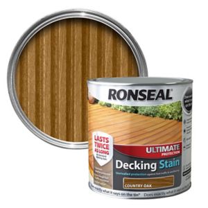 Image of Ronseal Ultimate Country oak Matt Decking Wood stain 5L