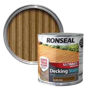 Image of Ronseal Ultimate Dark oak Matt Decking Wood stain 5L