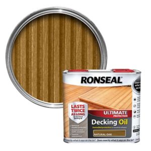 Image of Ronseal Ultimate Natural oak Decking Wood oil 2.5L