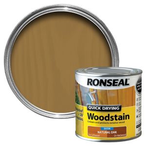 Image of Ronseal Natural oak Satin Wood stain 0.25L