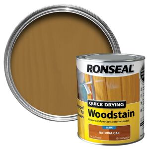 Image of Ronseal Natural oak Satin Wood stain 0.75