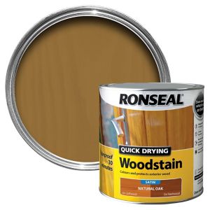 Image of Ronseal Natural oak Satin Wood stain 2.5L