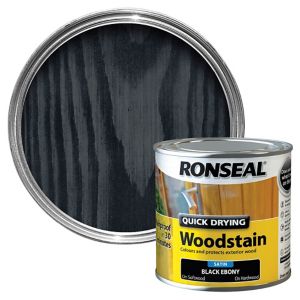 Image of Ronseal Ebony Satin Wood stain