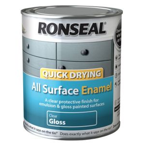 Ronseal Clear Gloss Enamel Paint 750 Ml