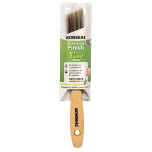Image of Ronseal Precision finish 1" Flat Angled paint brush