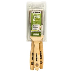 Image of Ronseal Precision finish Fine tip Paint brush Pack of 3
