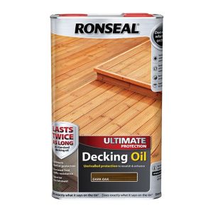Image of Ronseal Ultimate Dark oak Decking Wood oil 5L