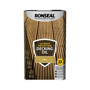 Image of Ronseal Ultimate Natural Decking Wood oil 5L