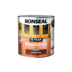 Image of Ronseal Antique pine Satin Wood stain 0.75L