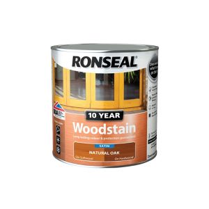 Image of Ronseal Natural oak Satin Wood stain 0.75L
