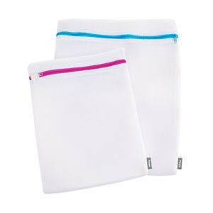 Image of Minky White Laundry bag (H)41cm (W)35cm (D)3.8cm