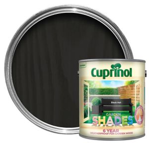 Image of Cuprinol Garden shades Black ash Matt Wood paint 2.5