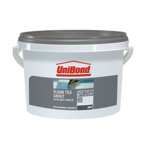 Image of UniBond Grey Ready mixed Floor tile Grout 3.75kg
