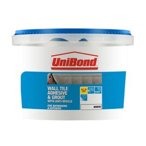 Image of UniBond Ready mixed White Wall Tile Adhesive & grout 1.38kg