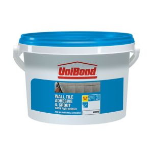 Image of UniBond Ready mixed White Wall Tile Adhesive & grout 6.4kg