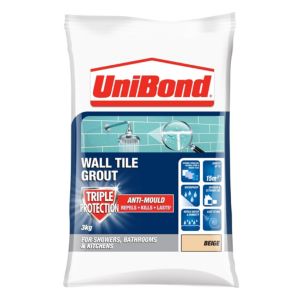 Image of UniBond Beige Powder grout (W)3kg