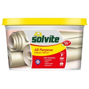 Solvite Wallpaper Adhesive 1Kg White
