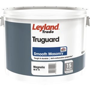 Image of Leyland Trade Magnolia Smooth Matt Masonry paint 10L
