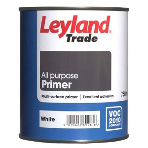 Image of Leyland Trade White Multi-surface Primer 0.75L
