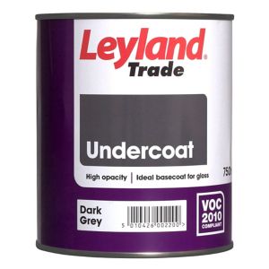 Image of Leyland Trade Dark grey Metal & wood Undercoat 0.75L
