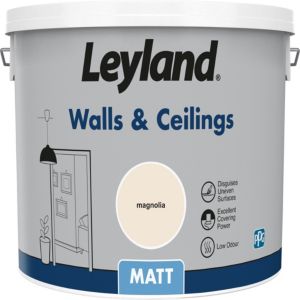 Image of Leyland Trade Magnolia Vinyl silk Emulsion paint 5L