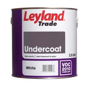 Image of Leyland Trade White Metal & wood Primer & undercoat 2.5L