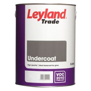 Image of Leyland Trade Brilliant white Metal & wood Undercoat 5L