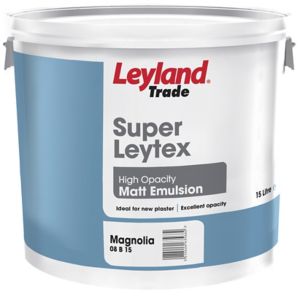 Image of Leyland Trade Magnolia Matt Emulsion paint 15L