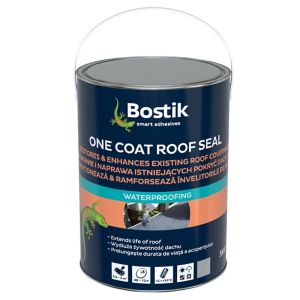 Image of Bostik One coat Grey Roof & gutter Sealant 5L