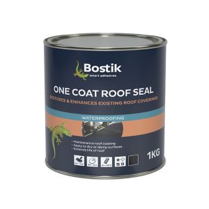 Image of Bostik 1kg Black Roofing waterproofer Tin
