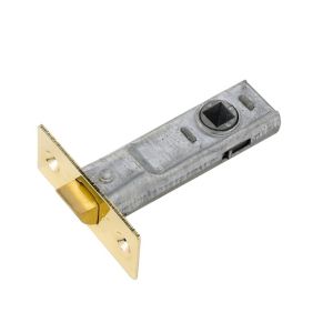 Image of Yale Polished Brass effect Metal Tubular Mortice latch (L)43mm