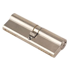 Image of Yale KM Series Satin Nickel Euro Cylinder lock (L)95mm (W)17mm