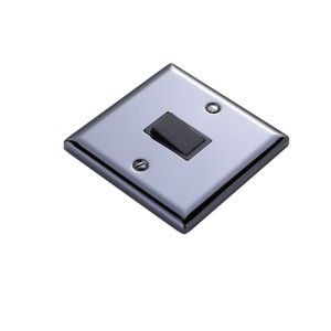 Image of Volex 10A 2 way Black Single Intermediate switch