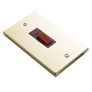 Image of Volex 45A Brass effect Switch