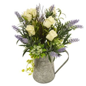 Image of Lavender & roses Artificial floral arrangement