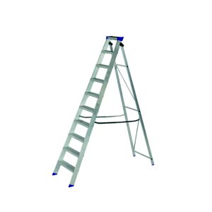 Image of Werner 10 tread Aluminium Step Ladder (H)2.11m