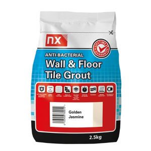 Image of NX Anti-bacterial Ready mixed Golden jasmine Floor & wall Tile Grout 2.5kg
