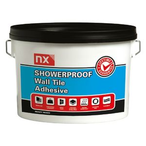 Image of NX Showerproof Ready mixed Off white Wall Tile Adhesive 2.5kg
