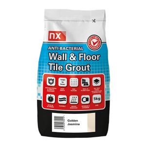 Image of NX Anti-bacterial Ready mixed Golden jasmine Floor & wall Tile Grout 5kg
