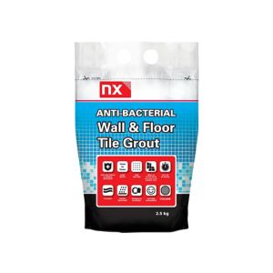Image of NX Anti-bacterial Ready mixed Grey Tile Grout 2.5kg